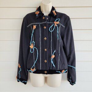 Vintage Mary Frances Embellished Black jacket